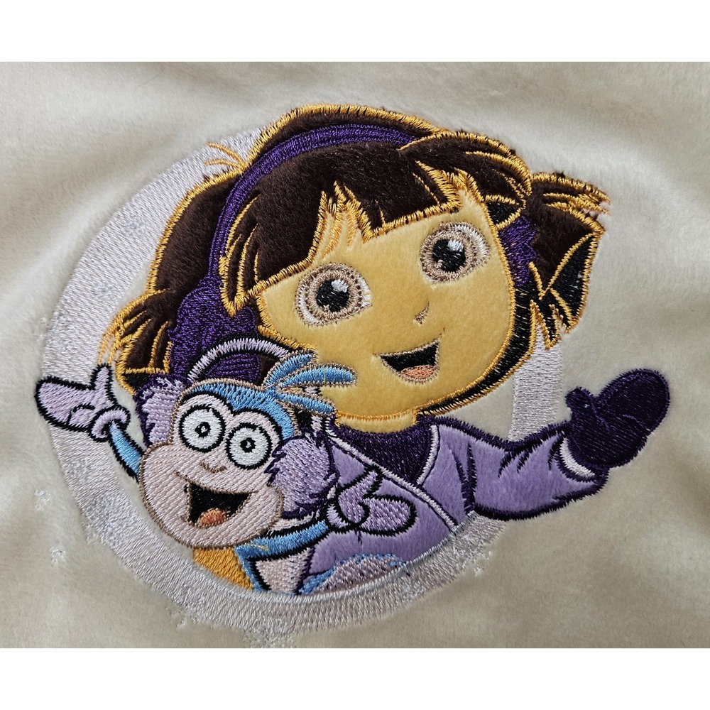 Vintage 2011 Dora The Explorer Snowsuit‎ Infant Size 0-3 Months Zip Up One Piece - Picture 7 of 7